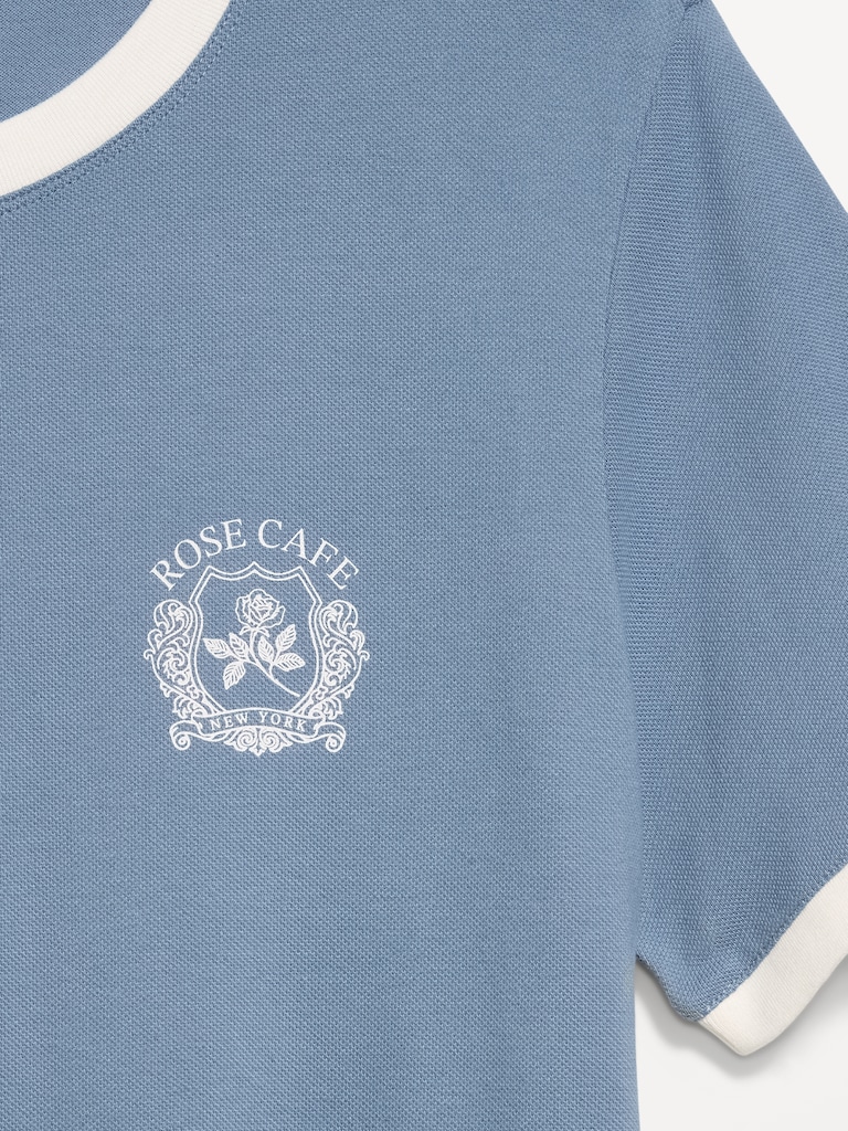 Crew-Neck Pique T-Shirt