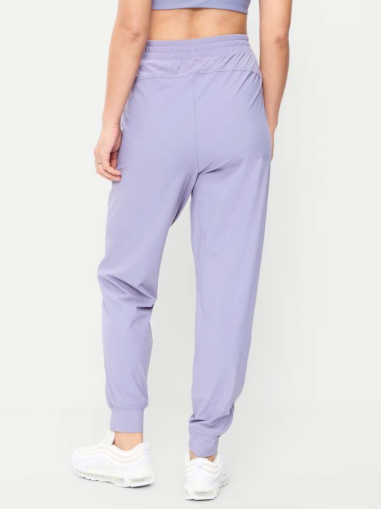 High-Waisted Side-Striped SleekTech Jogger