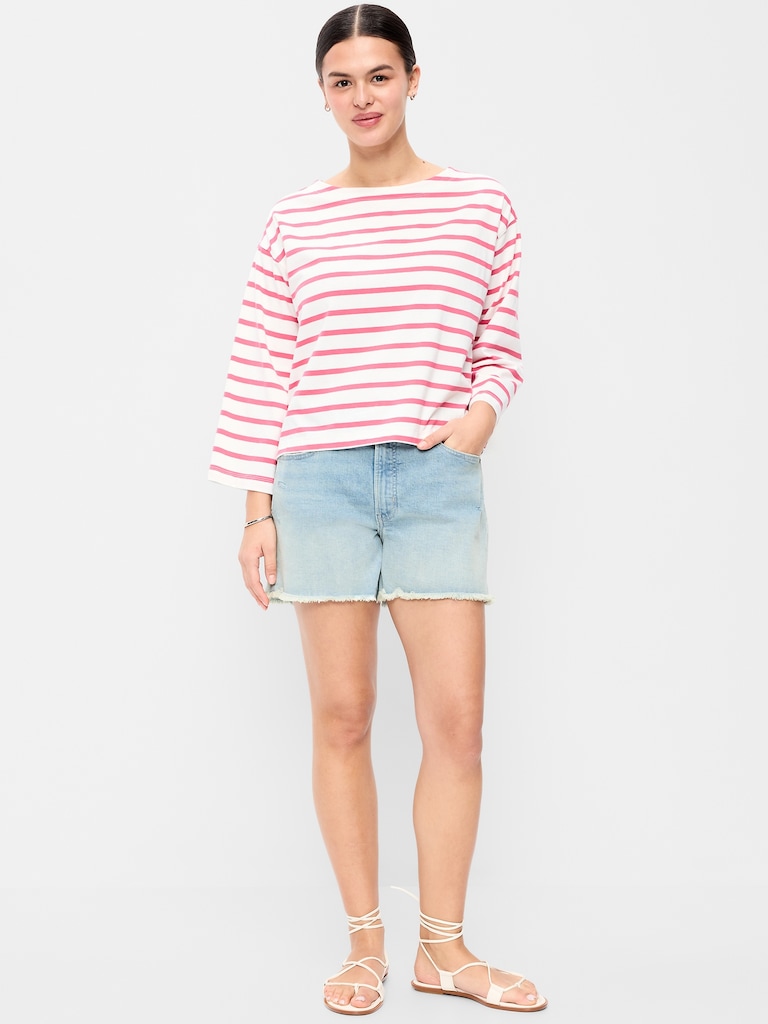 High-Waisted OG Jean Shorts -- 4-inch inseam