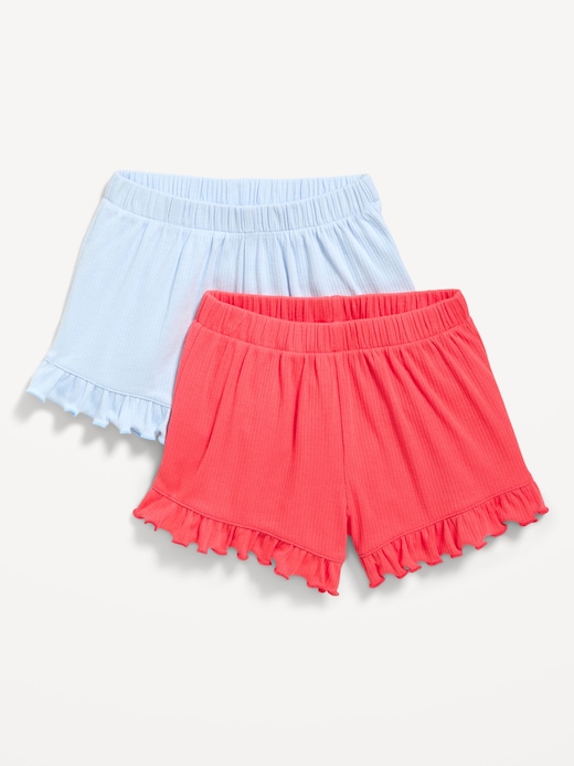Ruffle Ruffle-Hem Ribbed Shorts 2-Pack for Toddler Girls on clearance at Old Navy — 50% off