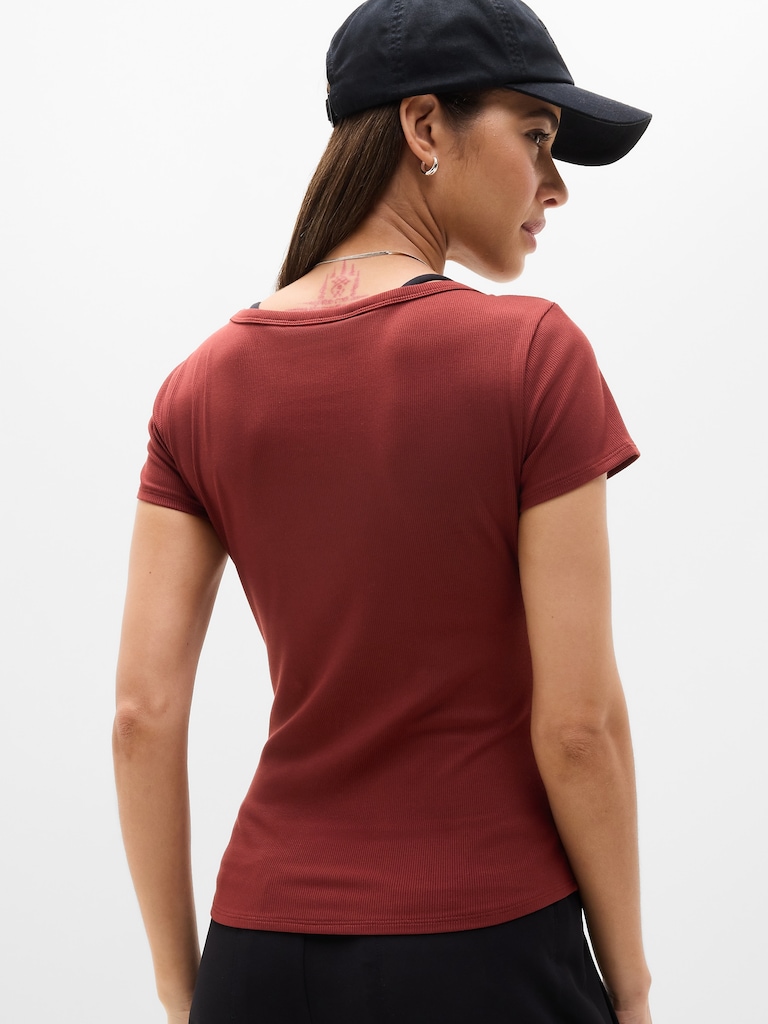 Signature Rib Scoop Tee
