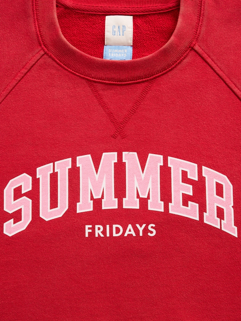Gap × Summer Fridays Oversized Raglan Logo Sweatshirt