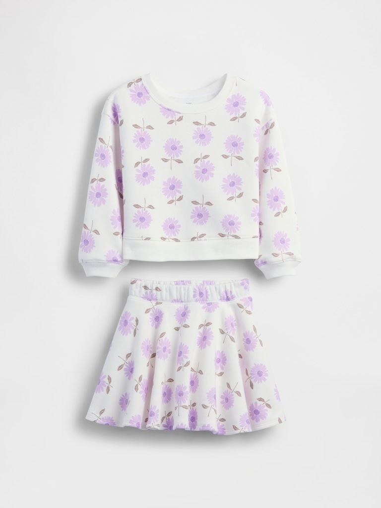 Baby & Toddler VintageSoft Floral Skort Outfit Set