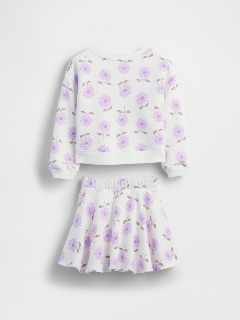 Baby & Toddler VintageSoft Floral Skort Outfit Set