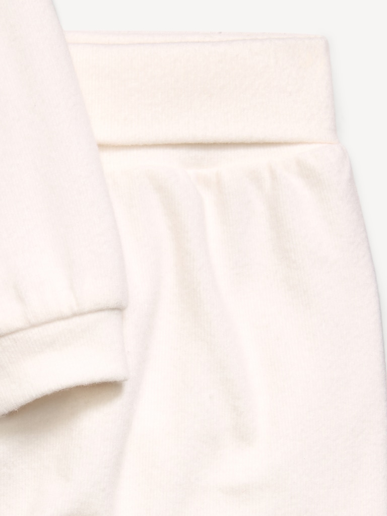 Cozy-Knit Long-Sleeve Top and Leggings Set for Baby