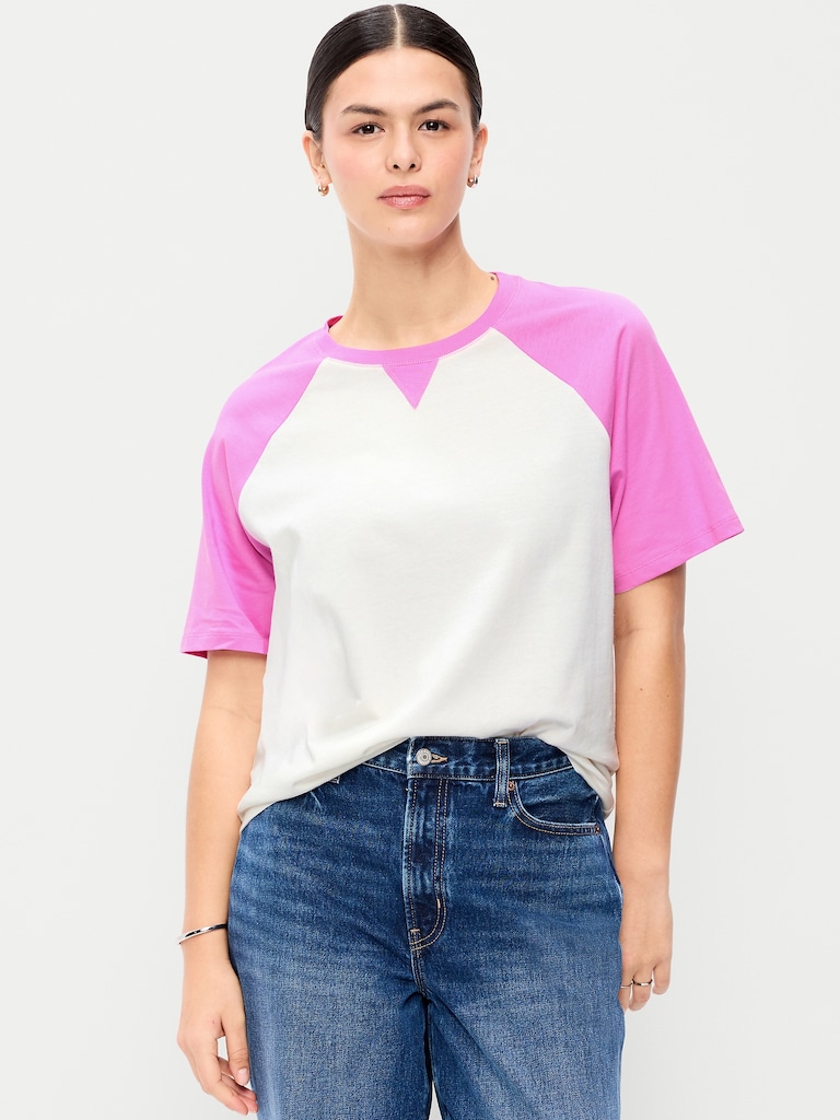 Vintage Crew-Neck Raglan T-Shirt