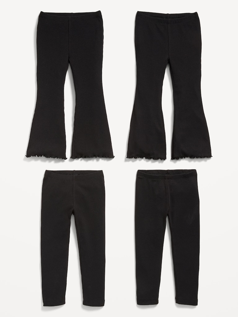 Ribbed Variety Leggings 4-Pack for Toddler Girls