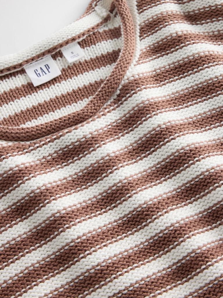 Relaxed Stripe Rollneck Sweater