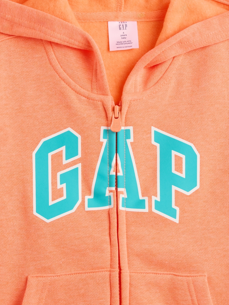 babyGap Relaxed Gap Logo Zip Hoodie