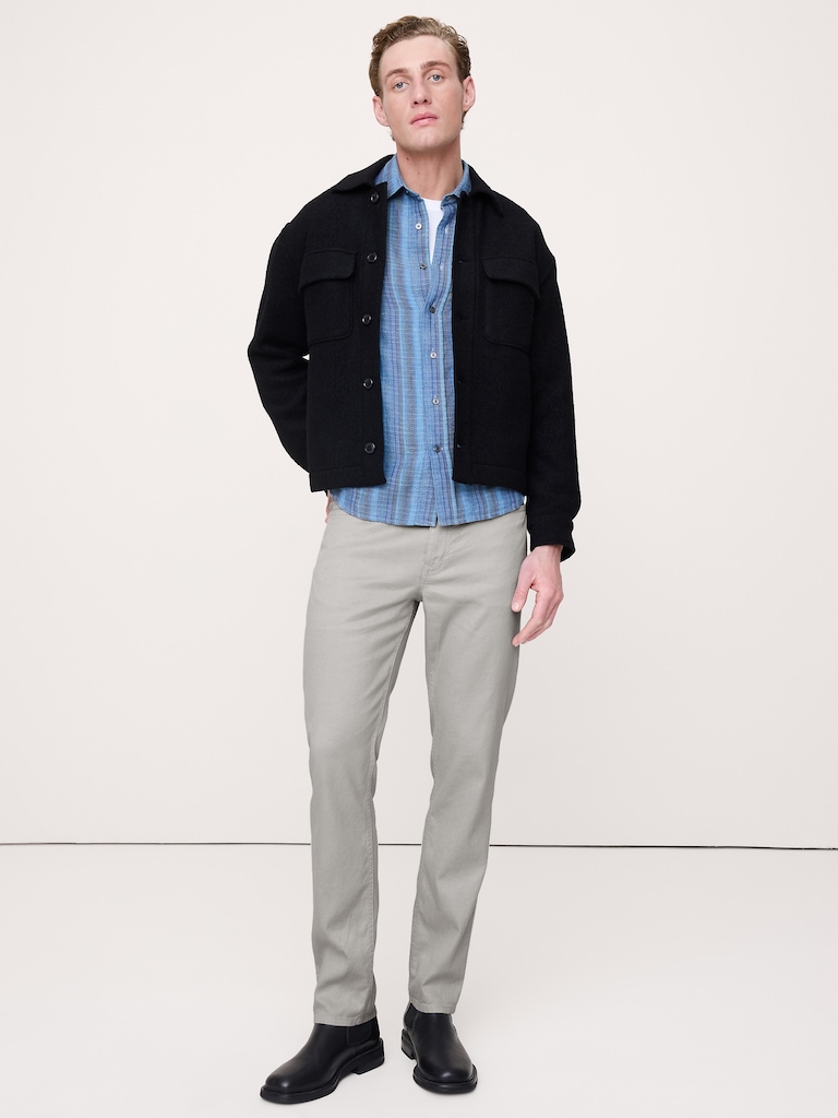 Slim Linen-Cotton Traveler Pant