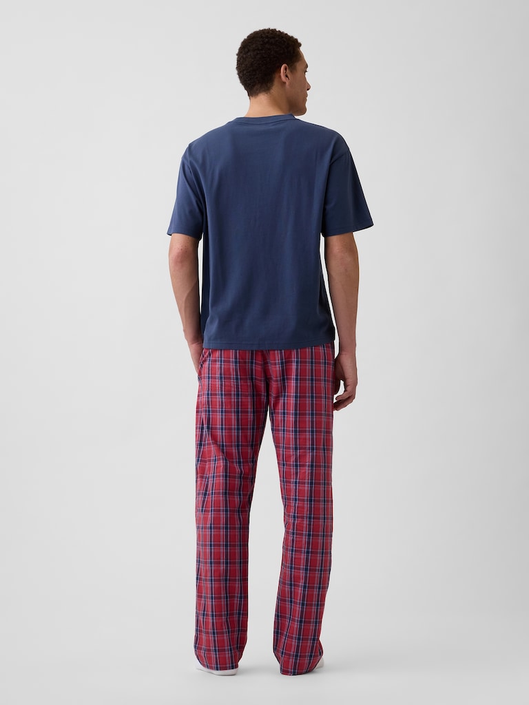 Relaxed Poplin PJ Pants
