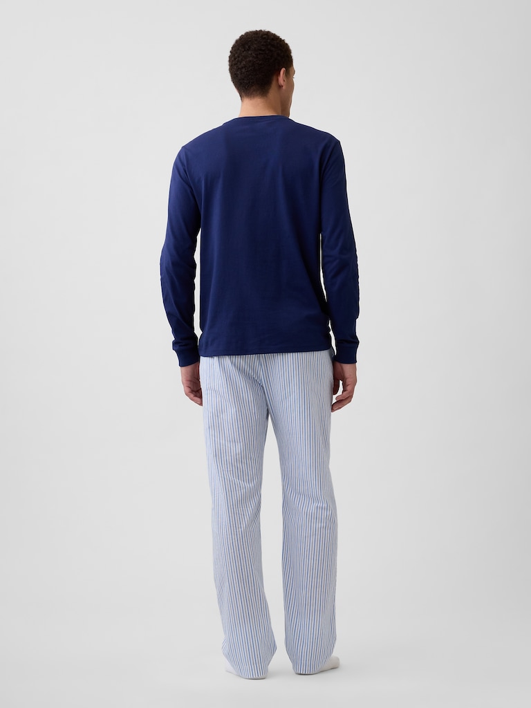 Relaxed Poplin PJ Pants