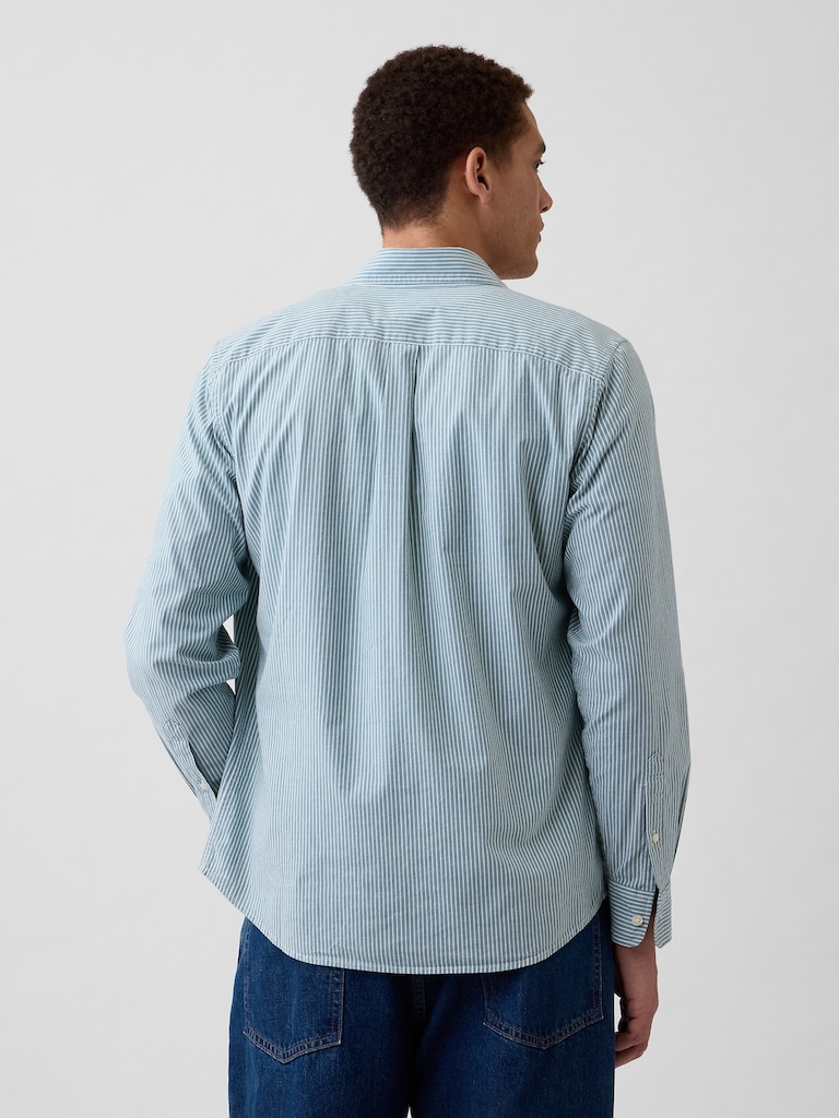 Stretch Poplin Shirt in Standard Fit