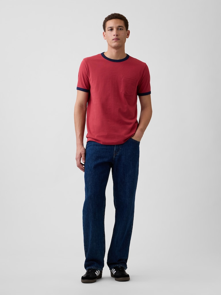 Everyday Soft Ringer Pocket T-Shirt