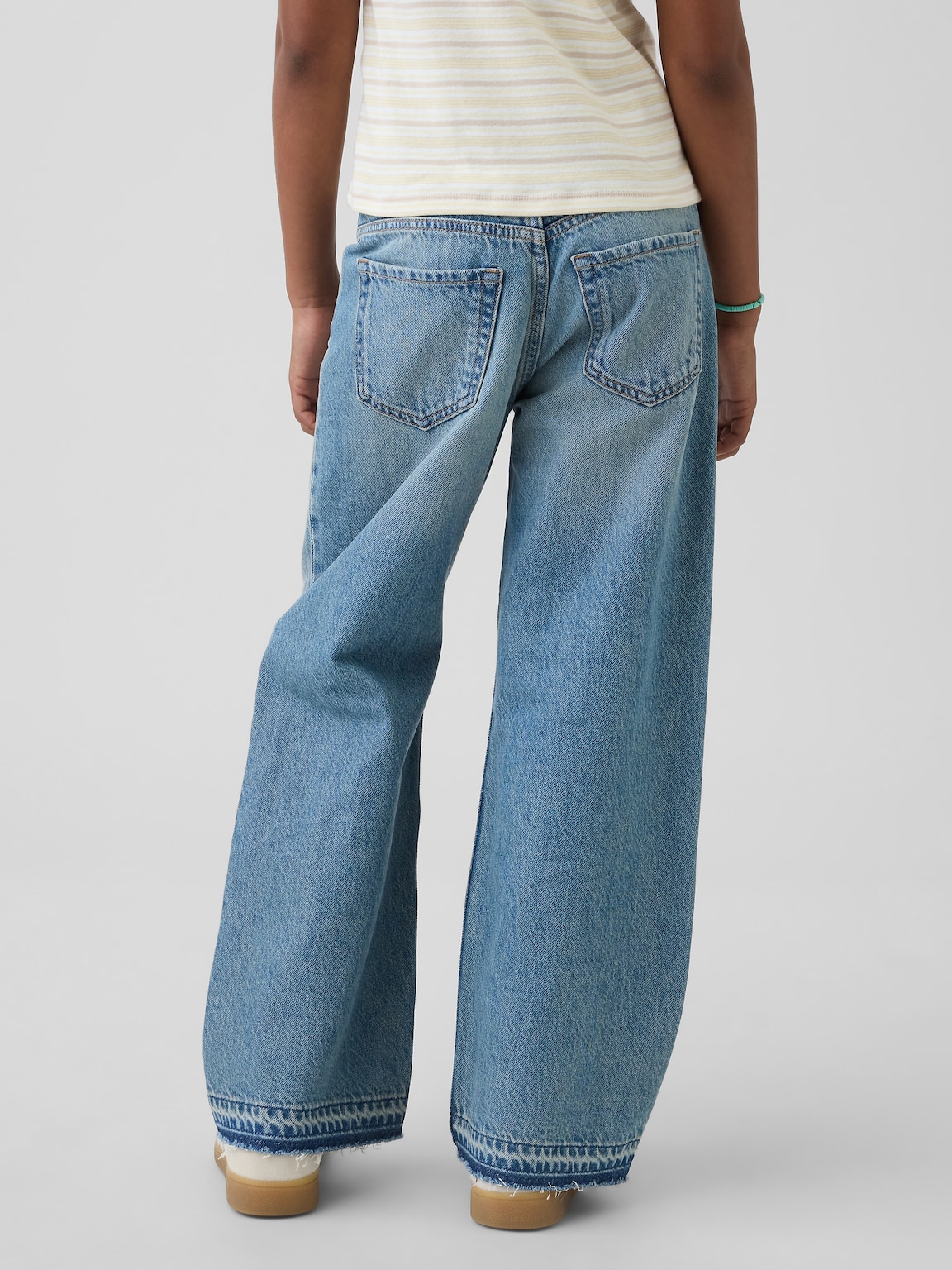 Kids Low Rise Stride Wide-Leg Jeans