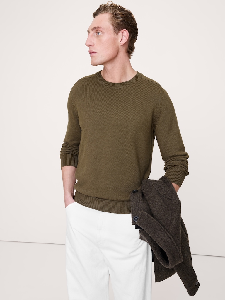 Cotton Crew-Neck Sweater