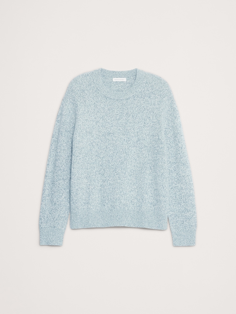 Cashmere-Cotton Crew-Neck Sweater