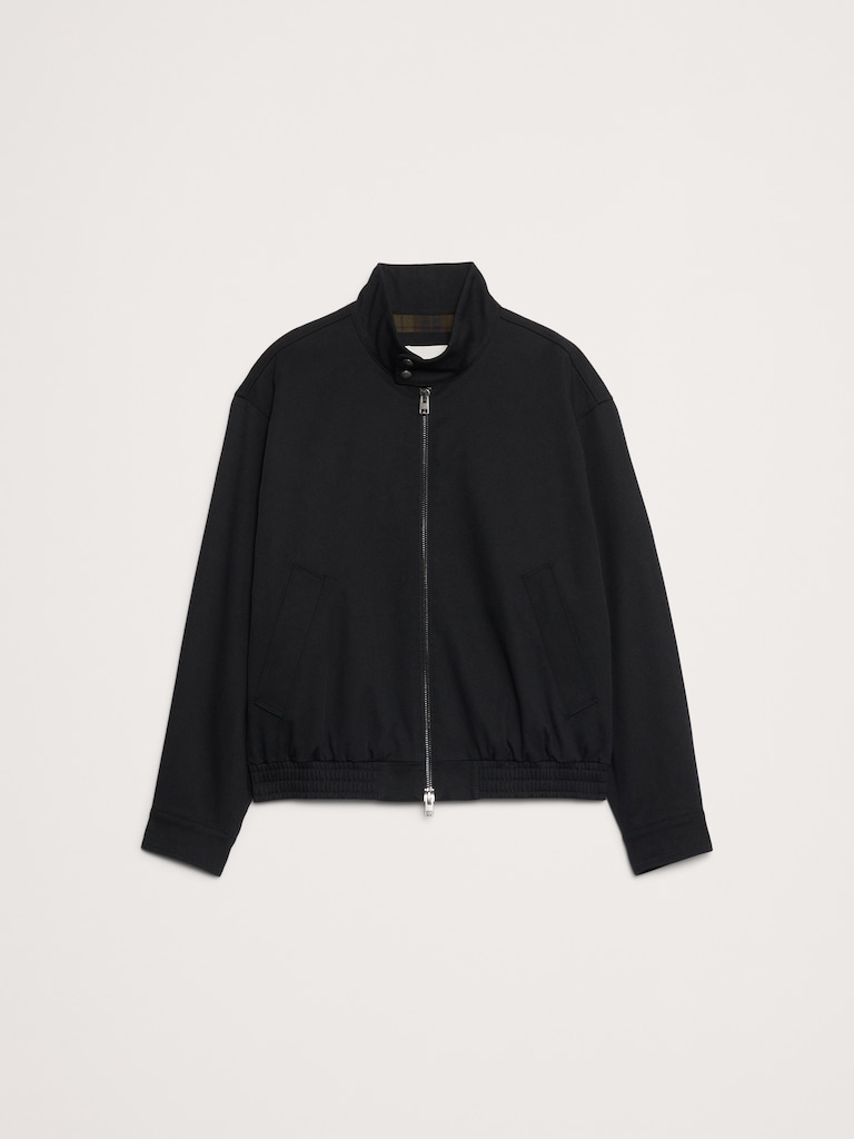 Cotton Twill Harrington Jacket