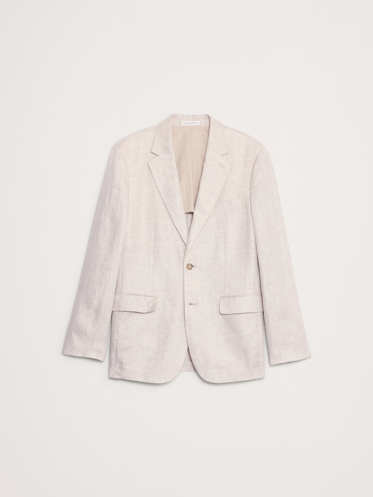 Herringbone Linen Suit Jacket
