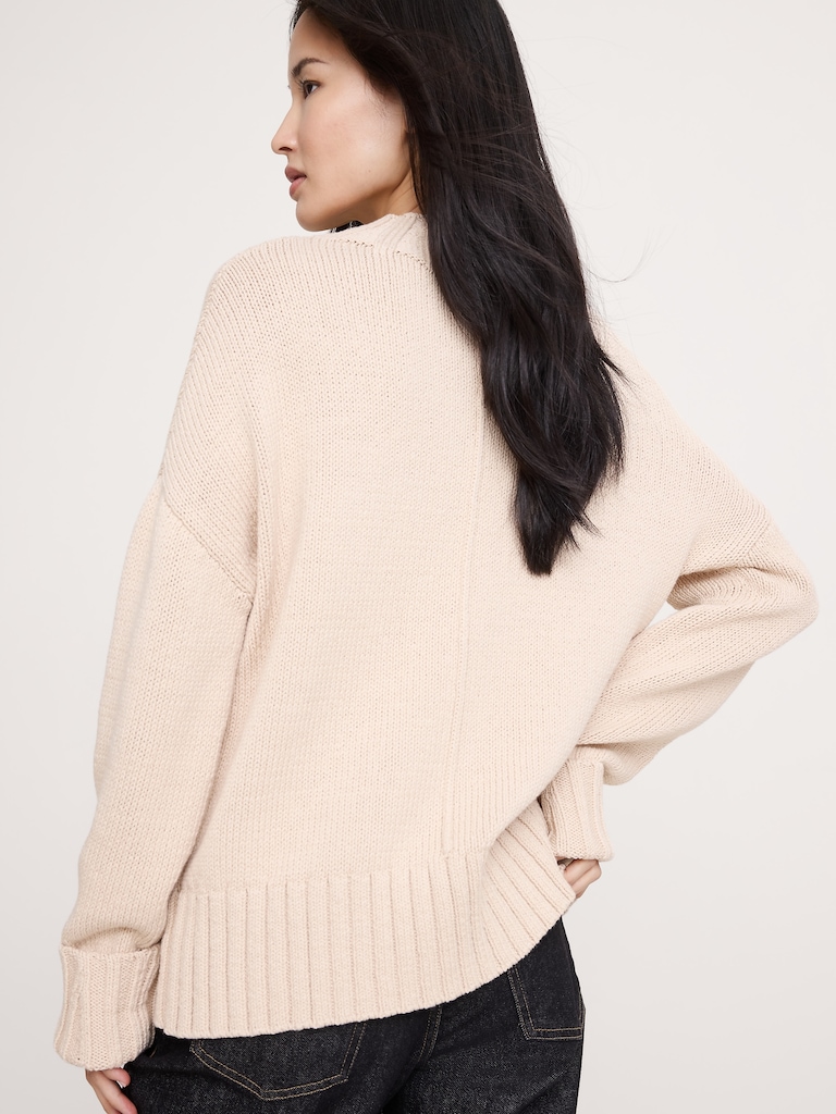 Chunky Cotton Tunic Sweater