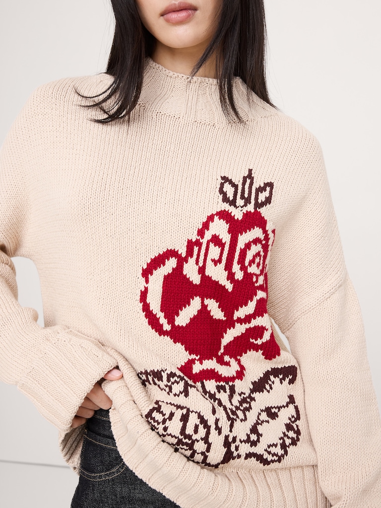 Chunky Cotton Tunic Sweater