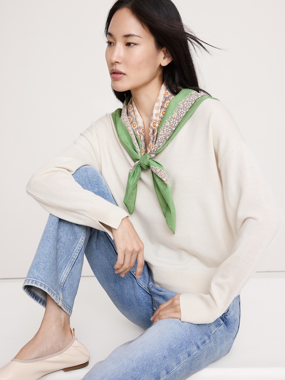 Large Cotton Square Scarf