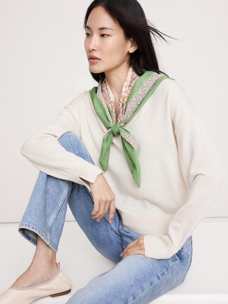 Large Cotton Square Scarf