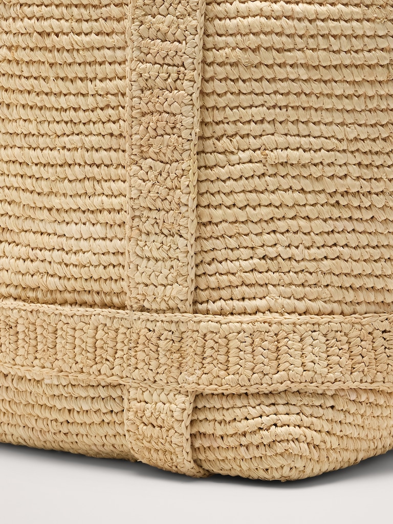 Straw Traveler Tote by Hat Attack