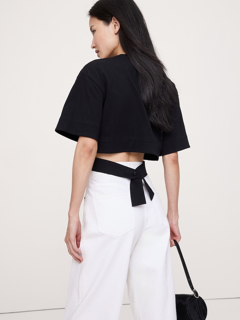 Vintage Cotton Utility Wrap Top