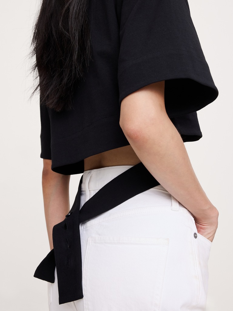 Vintage Cotton Utility Wrap Top