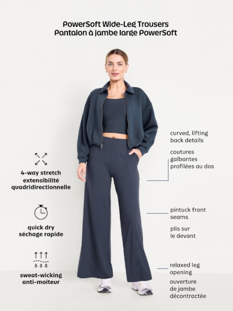 High-Waisted PowerSoft Trouser Pants