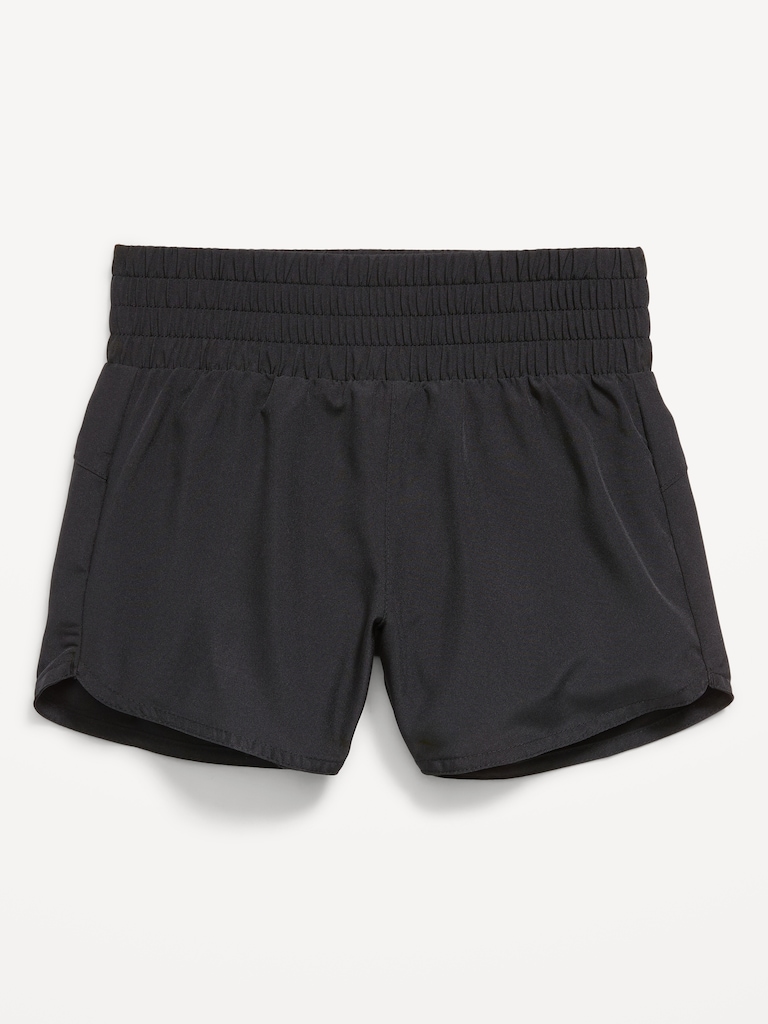 High-Waisted Dolphin-Hem Run Shorts for Girls