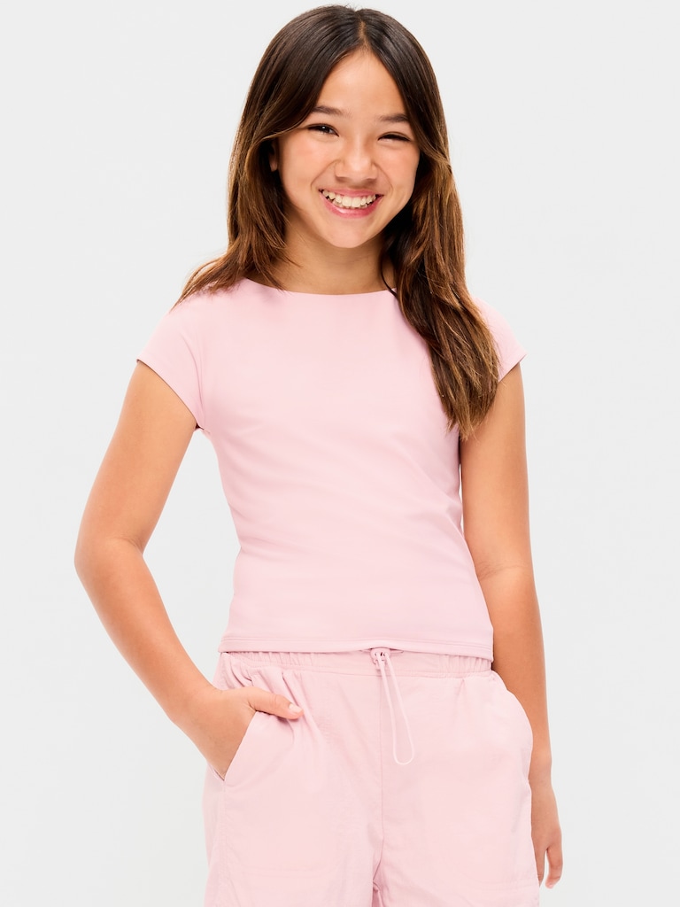 PowerSoft Fitted Twist Back Top for Girls