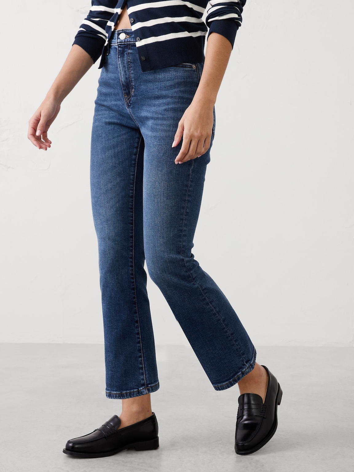 Bootcut High-Rise Cropped Jean