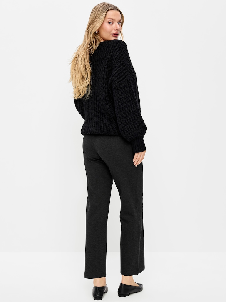 Maternity Full-Panel Stevie Straight Pants