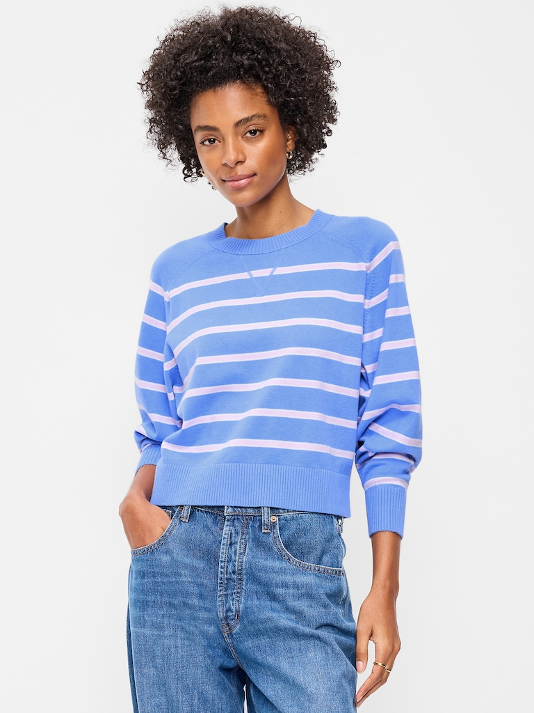 SoSoft Lite Cropped Crew-Neck Sweater
