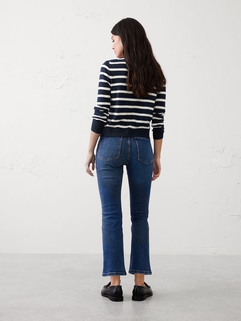 Bootcut High-Rise Cropped Jean