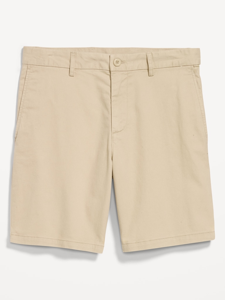 Slim Built-In Flex Rotation Chino Shorts -- 8-inch inseam