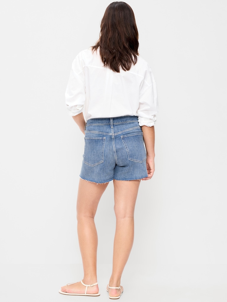 High-Waisted OG Jean Shorts -- 4-inch inseam