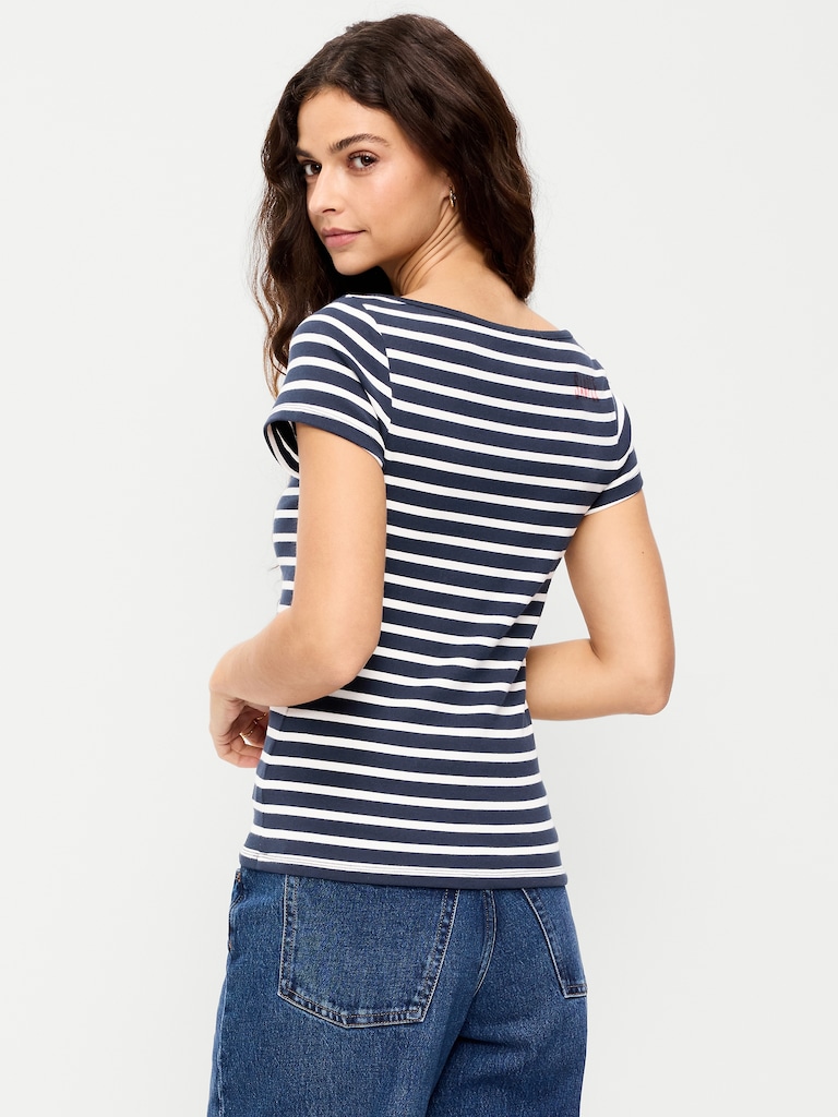 Snug Boat-Neck T-Shirt