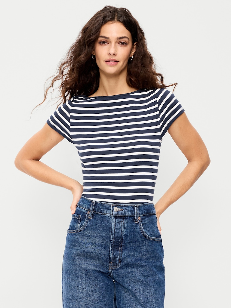 Snug Boat-Neck T-Shirt