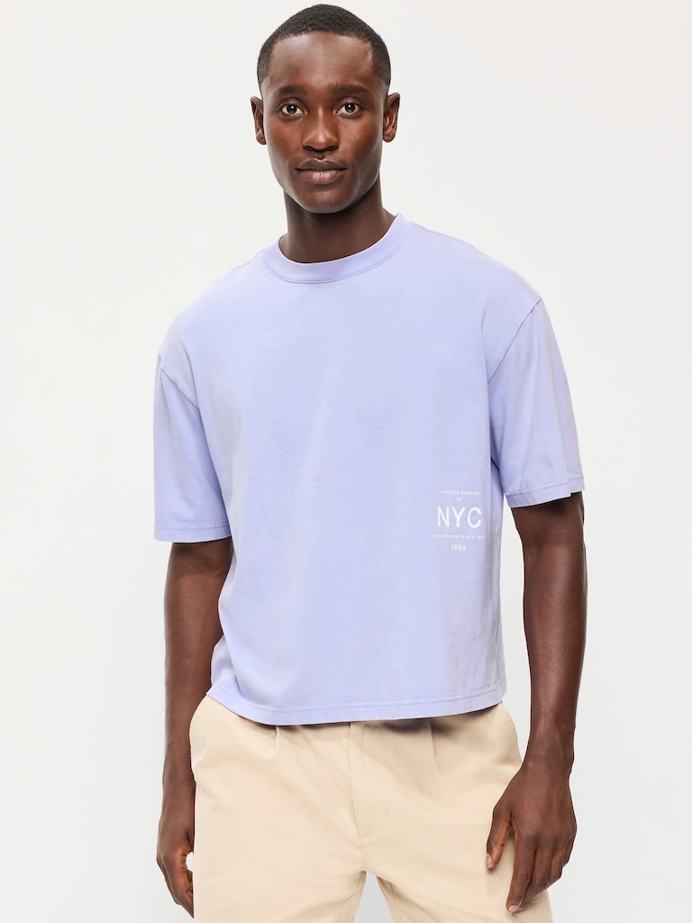 Heavyweight Graphic Cropped T-Shirt