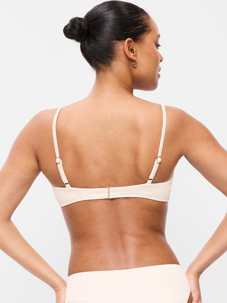 Ribbed Bra Bikini Swim Top