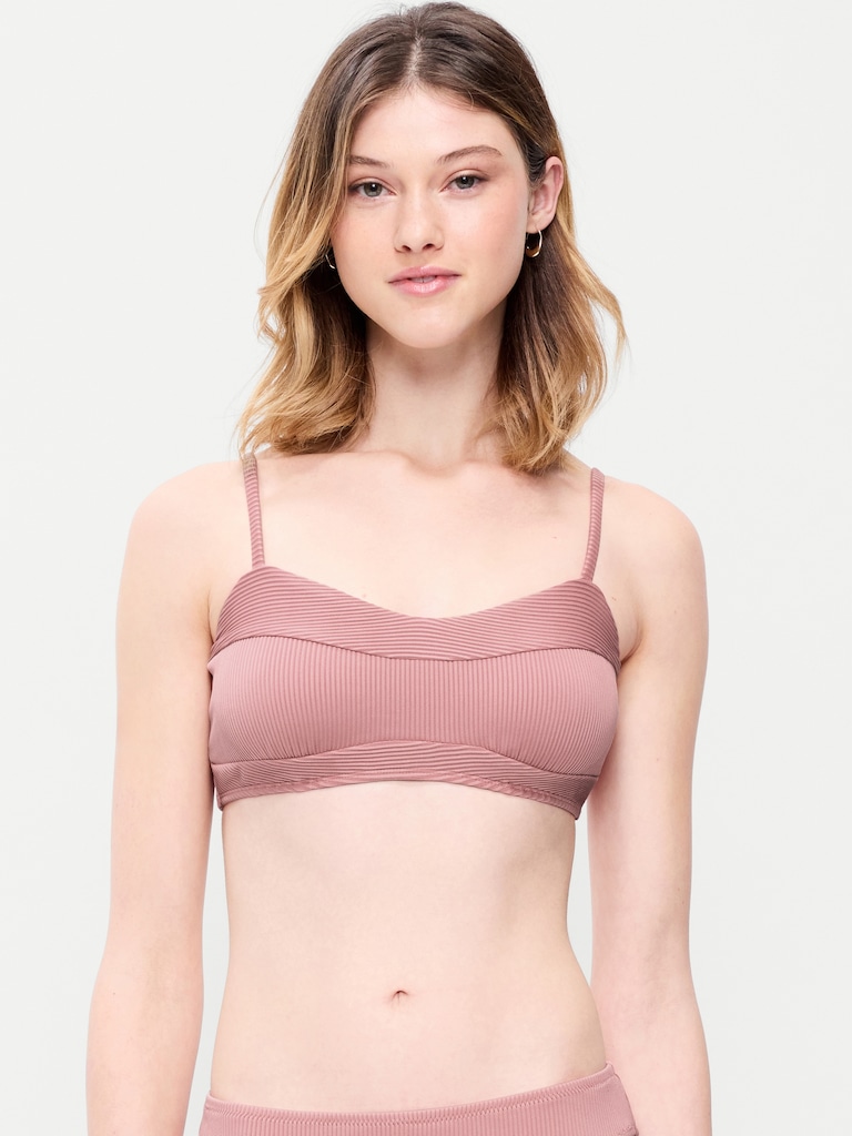 Ribbed Bra Bikini Swim Top
