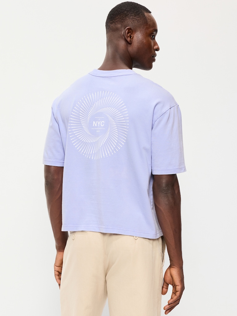 Heavyweight Graphic Cropped T-Shirt