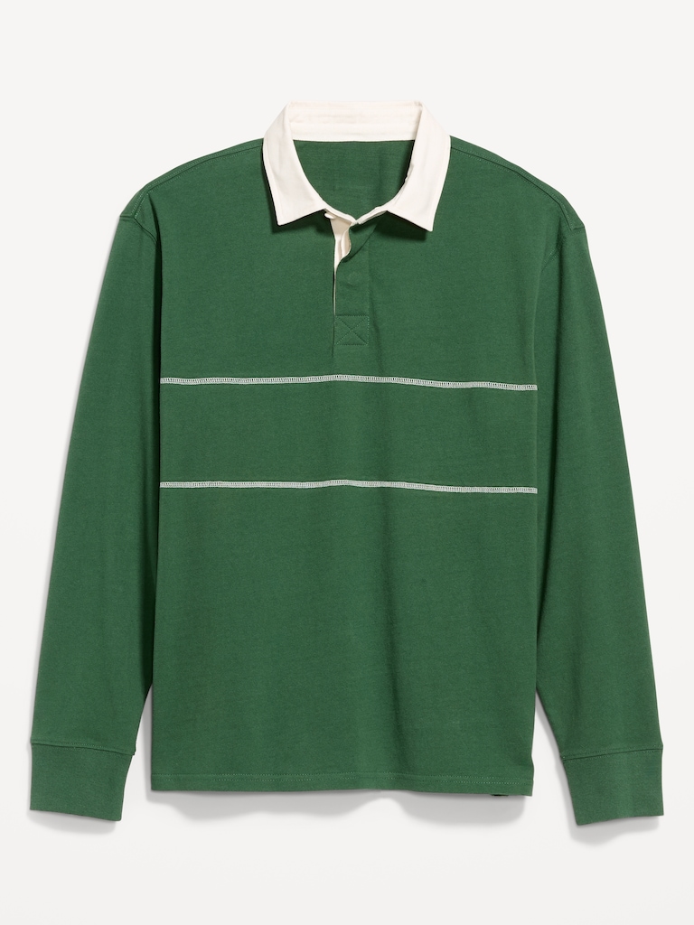 Color-Block Rugby Polo