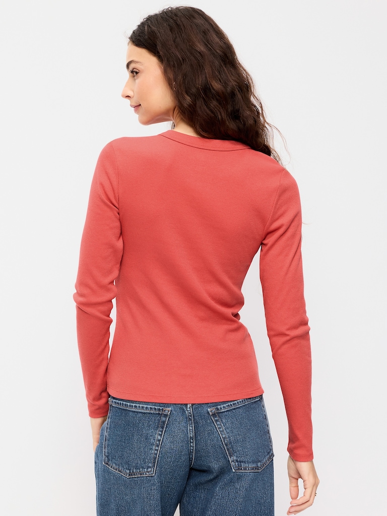 Snug Long-Sleeve Crew-Neck T-Shirt