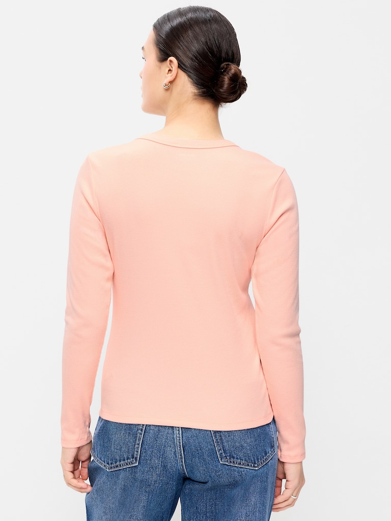 Snug Long-Sleeve Crew-Neck T-Shirt