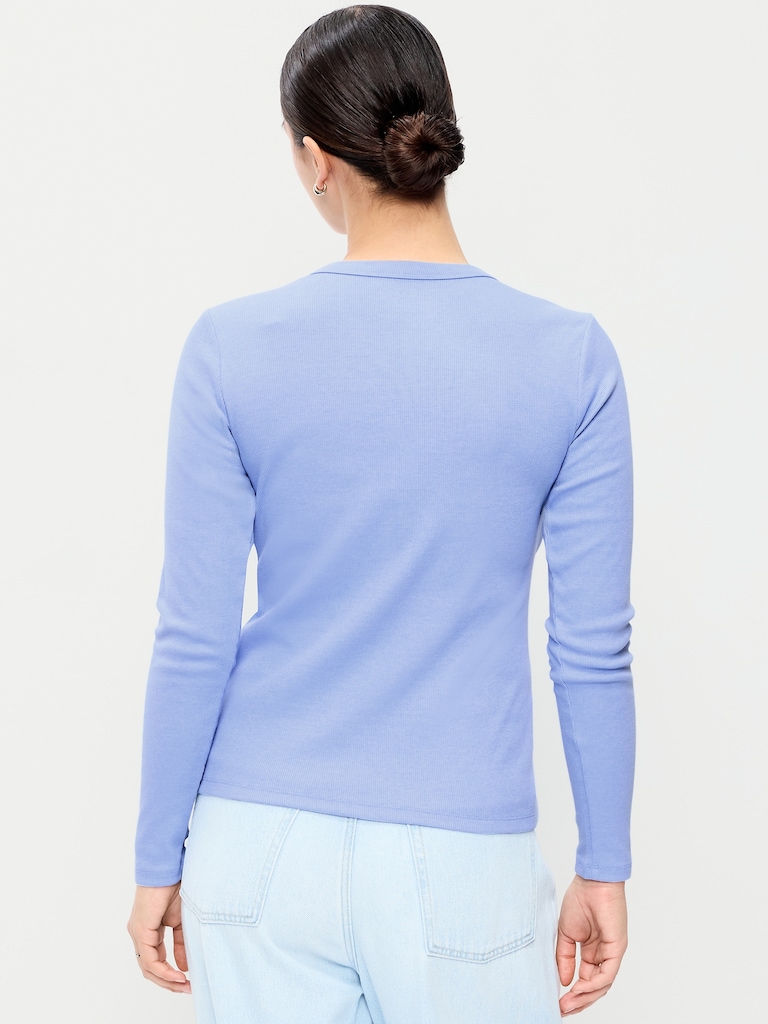 Snug Long-Sleeve Crew-Neck T-Shirt