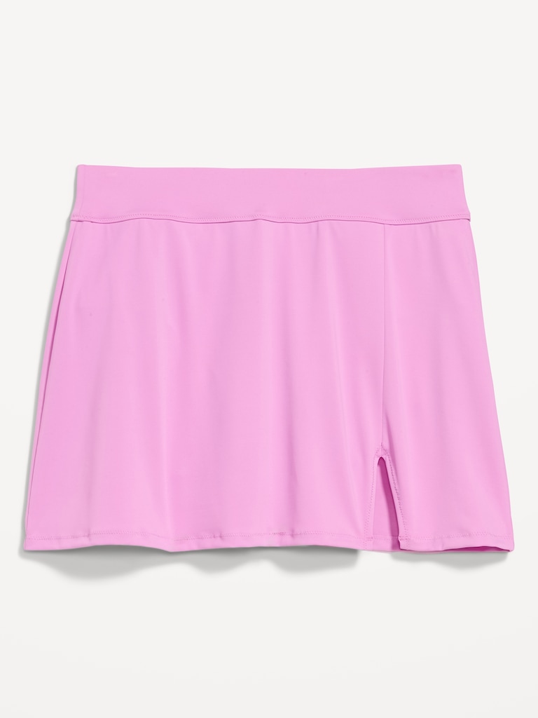 High-Waisted Matte Swim Skirt